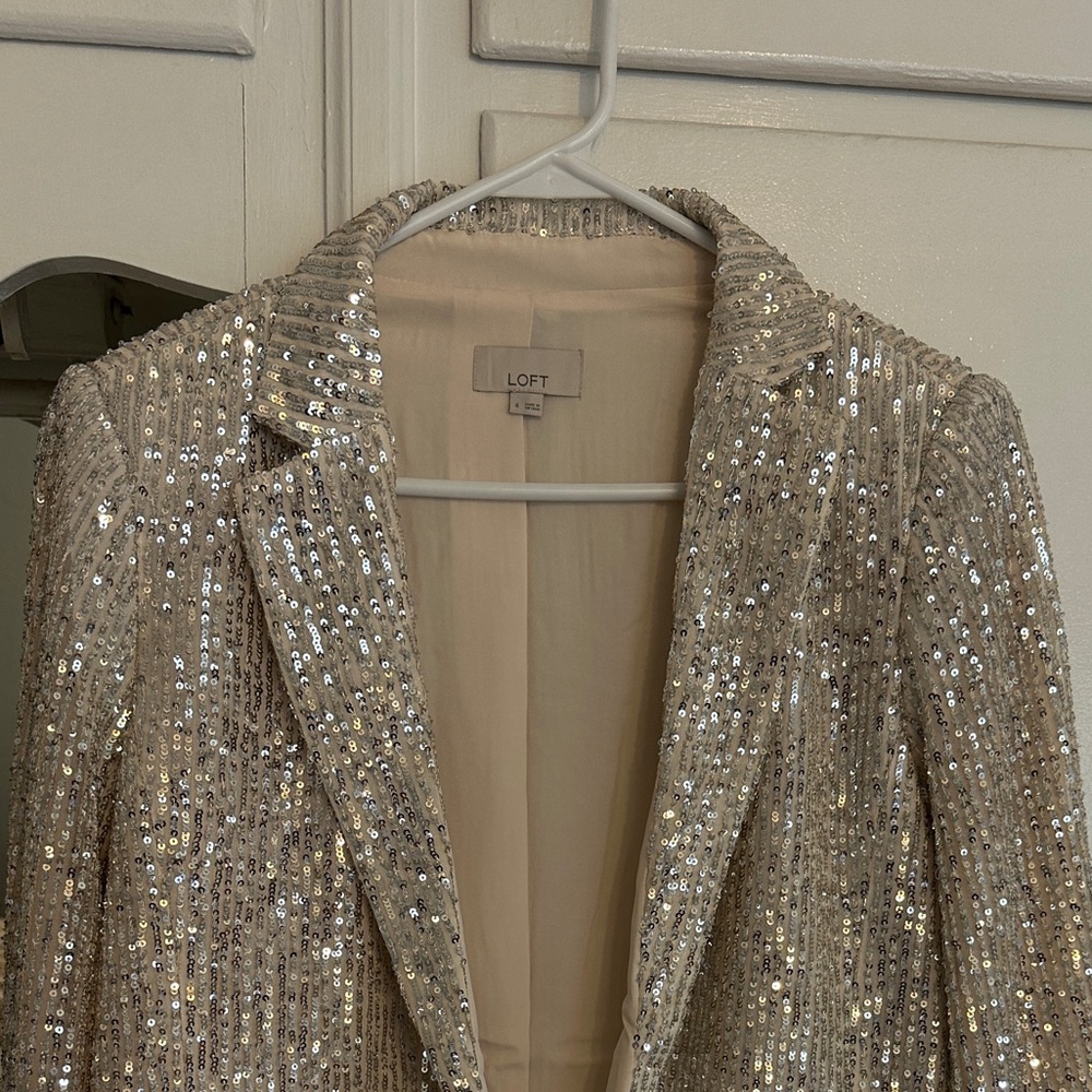Loft Sequin Blazer - image 5